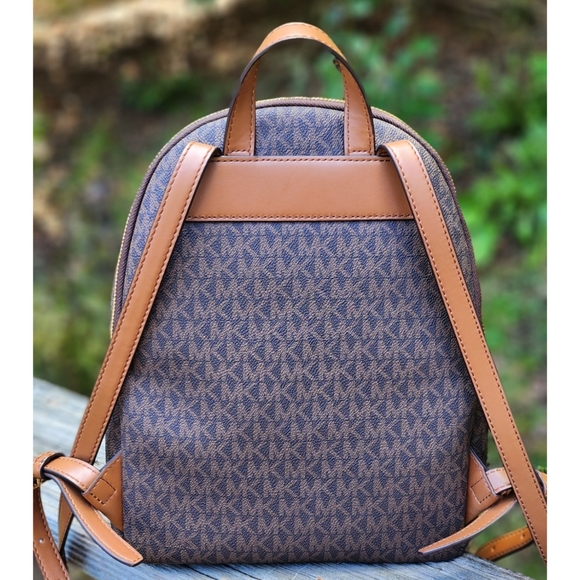 . Michael Kors Medium Erin 35F0GERB2V Backpack In Brown Acorn - Picture 7 of 16